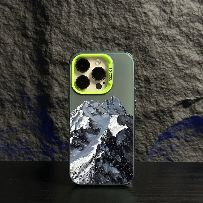 Beautiful Snow Mountain Soft Case For iPhone