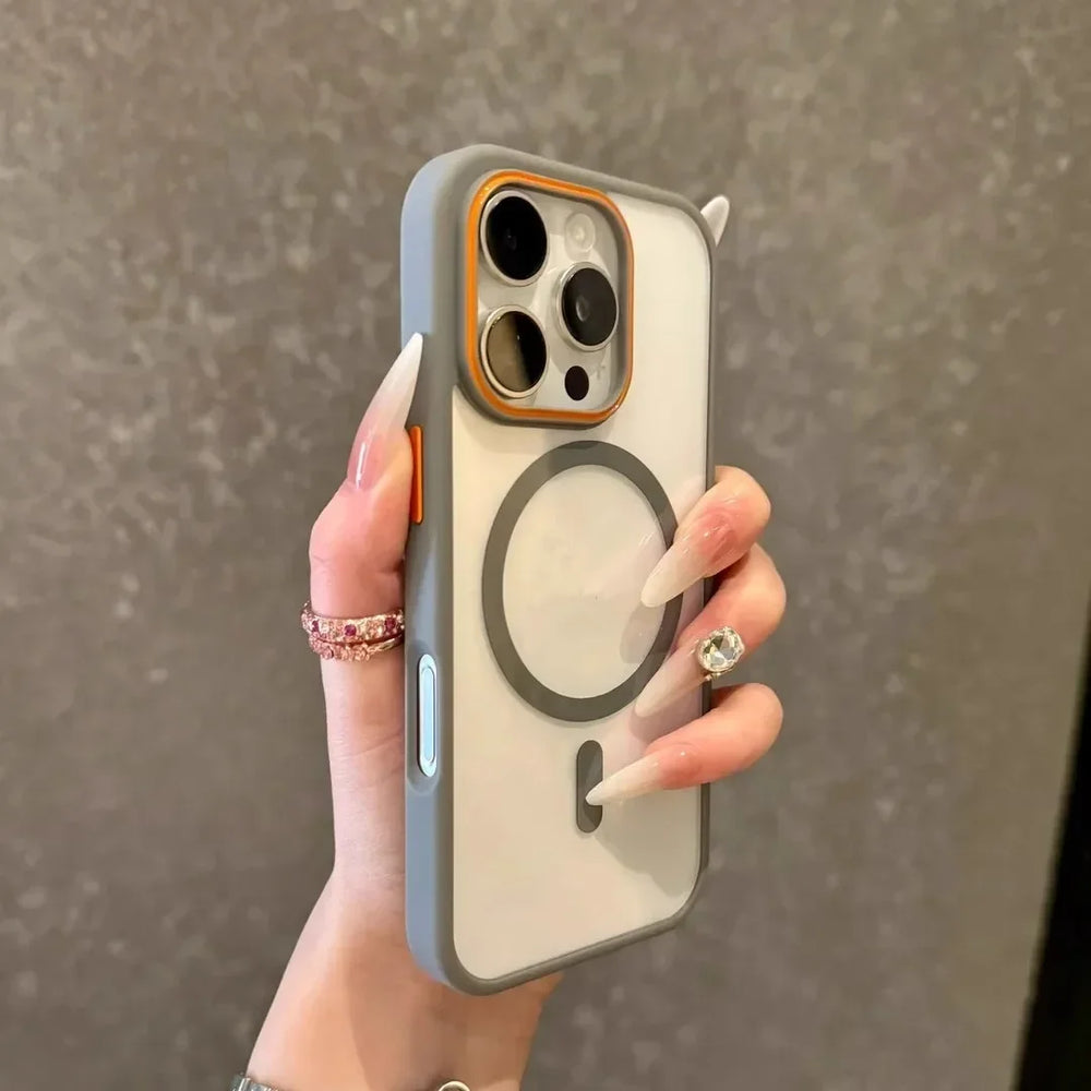 Magsasfe Color Bumper Magnet Wireless Charge Case for iPhone