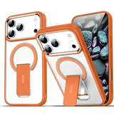 Folding Stand Matte Magnetic  Magsafe Case for iPhone