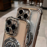Plating Airbag Rotating Gyro Bracket Case for iPhone