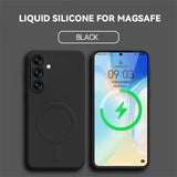 Liquid Silicone Magnetic Wireless Shockproof Case For Samsung