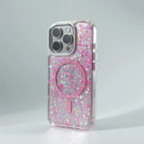 Glitter Foils MagSafe Magnetic Wireless Charging Case for iPhone