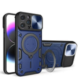 Magsafe Magnetic 360 Rotate Kickstand Armor Ring Case for iPhone