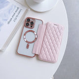 Magsafe Magnetic Card Holder Wallet Leather Case for iPhone