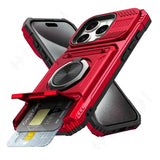 Military quality  Magnetic Rotated Ring Kickstand Case For iPhone