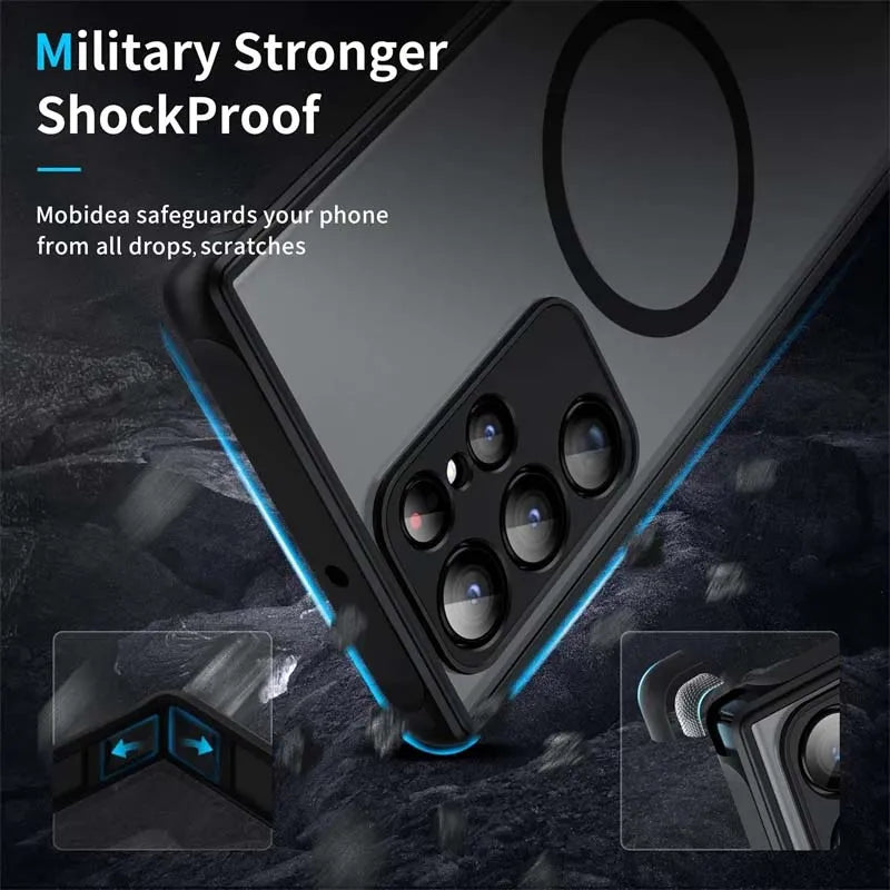 Magsafe Magnetic matte shock-resistant case for Samsung