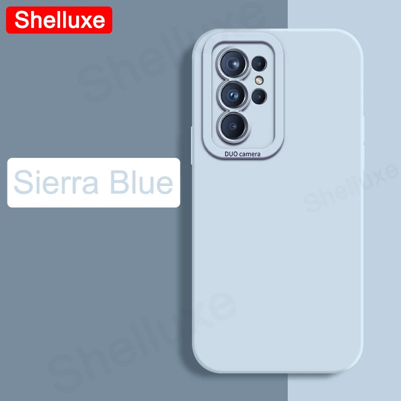 Shelluxe Square Liquid Silicone Soft Silky Feel Case For Samsung