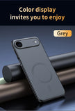 Magnetic Leather Shield Anti-Fingerprint Non-Slip Case For iPhone