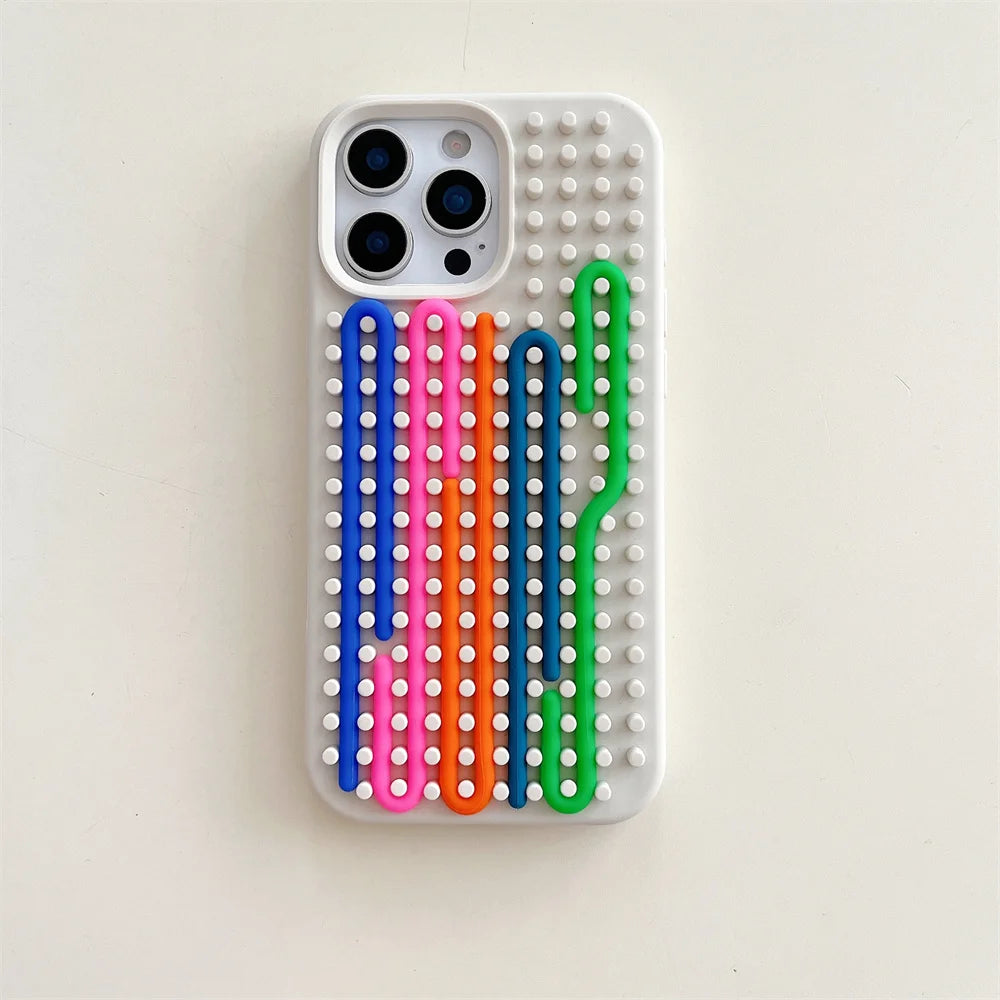 Colorful Silicone Rope Creative DIY Case For iPhone