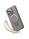 Magsafe Magnetic Liquid Bracket Lanyard  360° Rotation Wrist Strap Case for iPhone