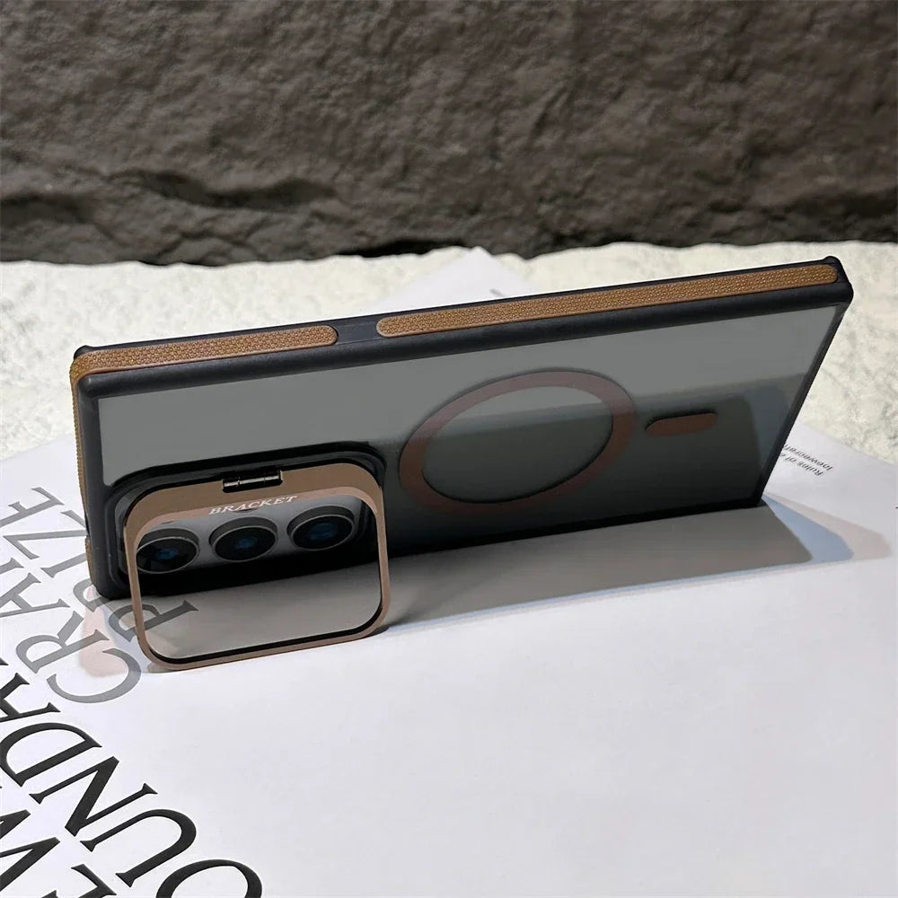Folding Holder Magsafe Magnetic Wirelesss Case For Samsung