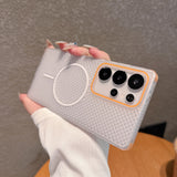 Mesh Heat dissipation Magnetic For Magsafe Case For Samsung
