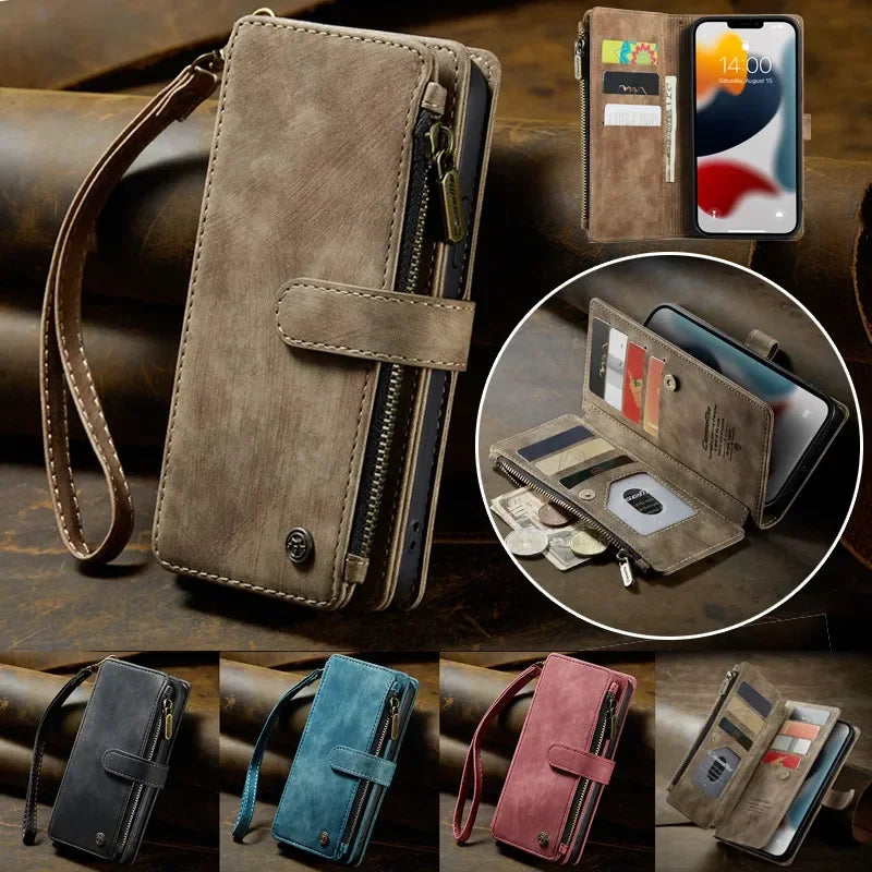 Flip Leather Phone Case For iPhone
