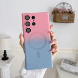 Comes With Lens Film Gradient Color Silicone Case For Samsung
