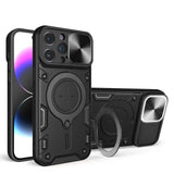 Magsafe Magnetic 360 Rotate Kickstand Armor Ring Case for iPhone