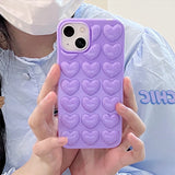 Cute 3D Love Heart Candy Case For iPhone