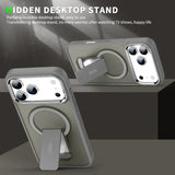 Folding Stand Matte Magnetic  Magsafe Case for iPhone