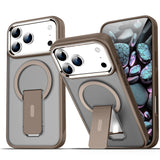 Folding Stand Matte Magnetic  Magsafe Case for iPhone