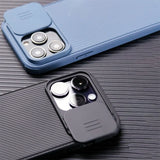 Luxury Slide Camera For MagSafe Magnetic Armor Case For iPhone