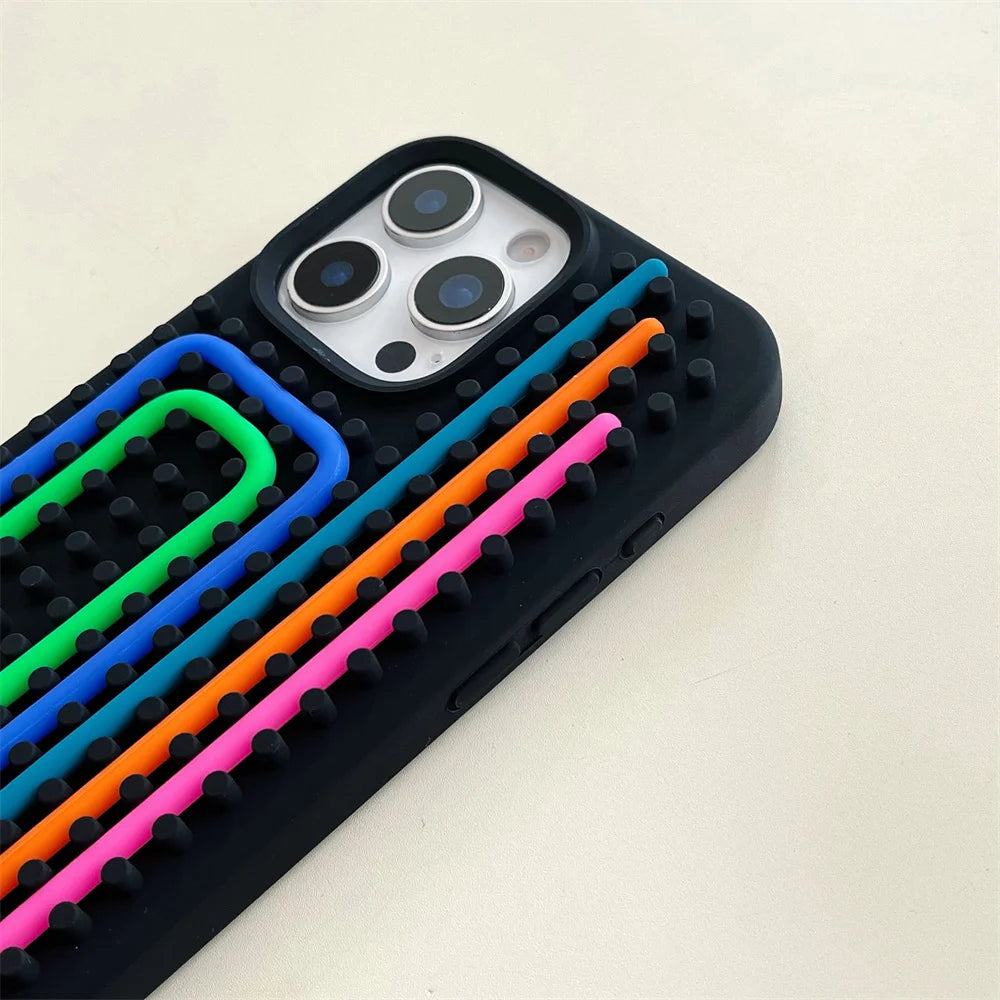 Colorful Silicone Rope Creative DIY Case For iPhone