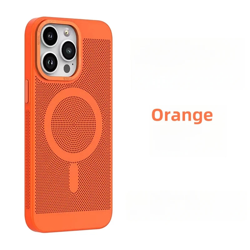 Cooling Mesh Heat Dissipation Magnetic Case for iPhone