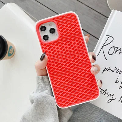 Waffle Shoe Sole Silicone Back for iPhone