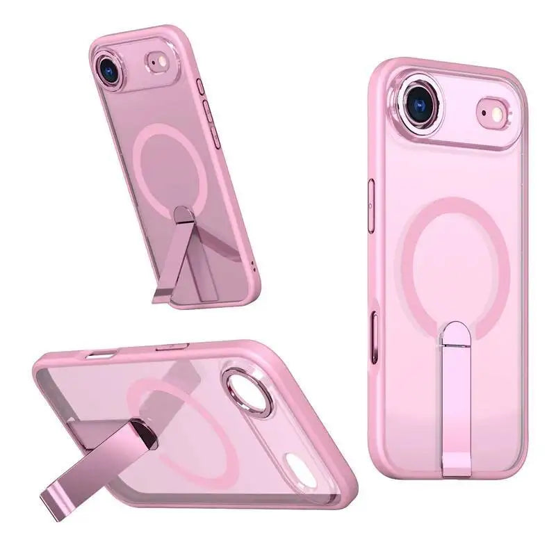 Kickstand Holder Magnetic Magsafe Wireless Charge Case for iPhone