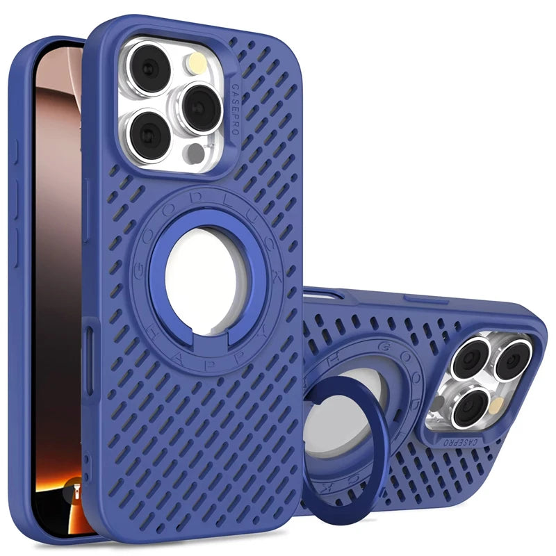 Magsafe Magnetic Heat Dissipation Breathable Holder Case for iPhone