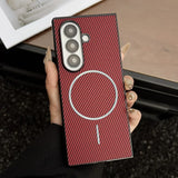 Ultra Thin Carbon Fiber Magnetic Shockproof Protection Case For Samsung
