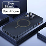 Aluminum Metal Frame Magnetic Case For iPhone