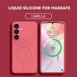 Liquid Silicone Magnetic Wireless Shockproof Case For Samsung