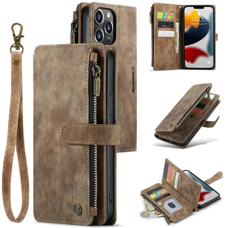 Flip Leather Phone Case For iPhone