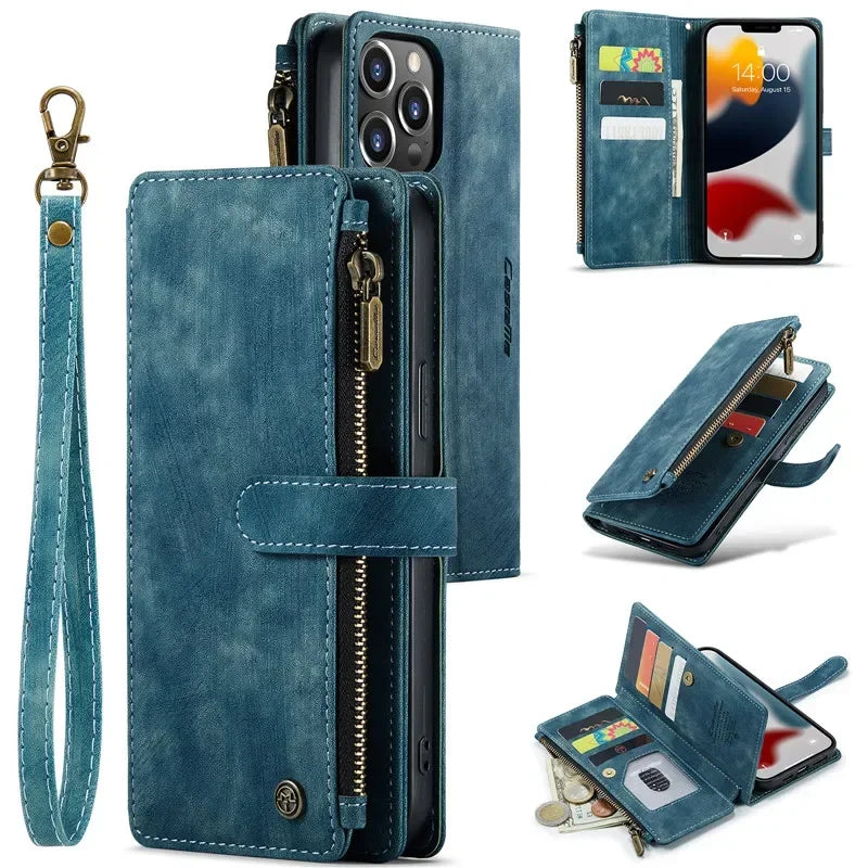 Flip Leather Phone Case For iPhone