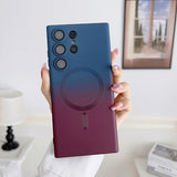 Comes With Lens Film Gradient Color Silicone Case For Samsung