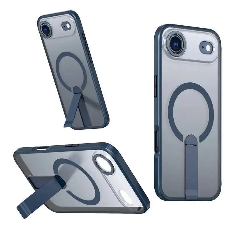 Kickstand Holder Magnetic Magsafe Wireless Charge Case for iPhone