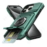 Military quality  Magnetic Rotated Ring Kickstand Case For iPhone