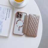 Magsafe Magnetic Card Holder Wallet Leather Case for iPhone