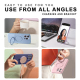 Liduid Silicone Magnetic Stand Case For iPhone