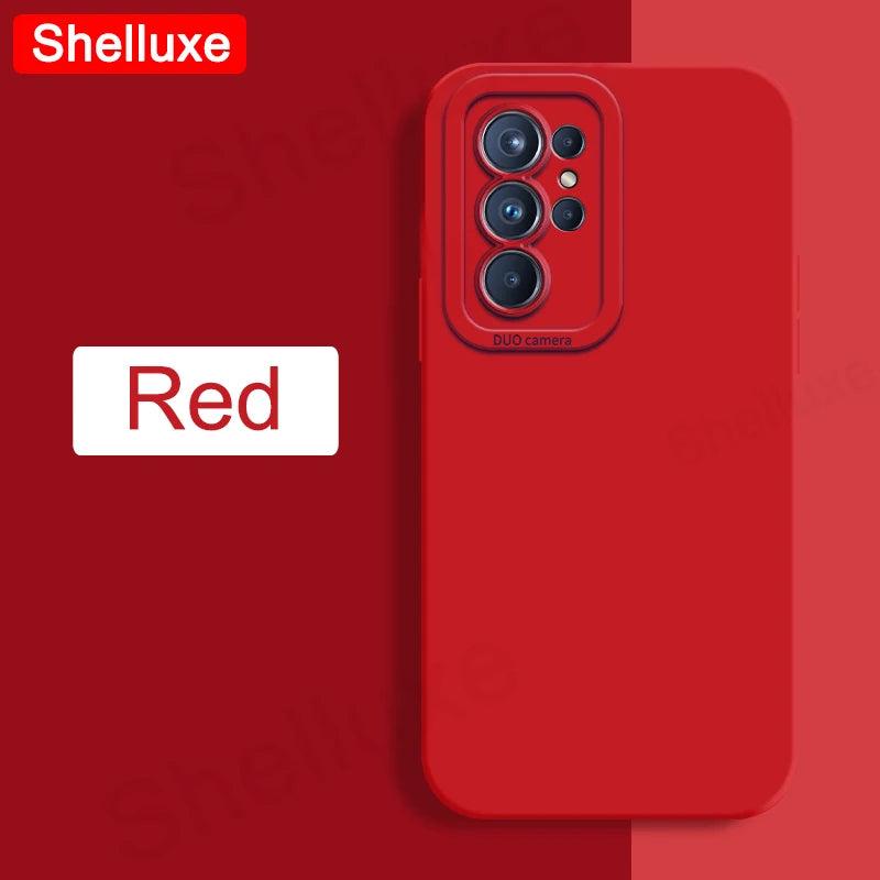 Shelluxe Square Liquid Silicone Soft Silky Feel Case For Samsung