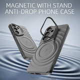 Magnetic Wireless Charging Shockproof Stand  Case for Samsung