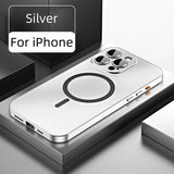 Aluminum Metal Frame Magnetic Case For iPhone