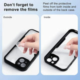 Clear Screen Protector Transparent Case For iPhone