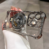 Plating Airbag Rotating Gyro Bracket Case for iPhone