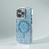 Glitter Foils MagSafe Magnetic Wireless Charging Case for iPhone