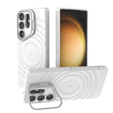 Magnetic Wireless Charging Shockproof Stand  Case for Samsung