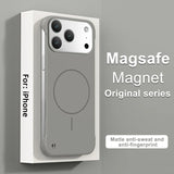 Frameless Solid Color Magnetic Magsafe PC Case for iPhone