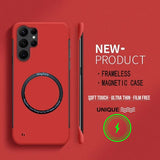 Ultra Thin Hard PC Magnetic Frameless Phone Case For Samsung