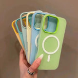 Luxury Candy Magsafe Wireless Charge Matte Phone Case For iPhone