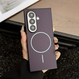 Ultra Thin Carbon Fiber Magnetic Shockproof Protection Case For Samsung