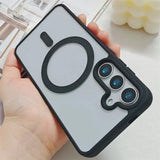 Frosted Magnetic Magsafe Wireless Charger Case For Samsung